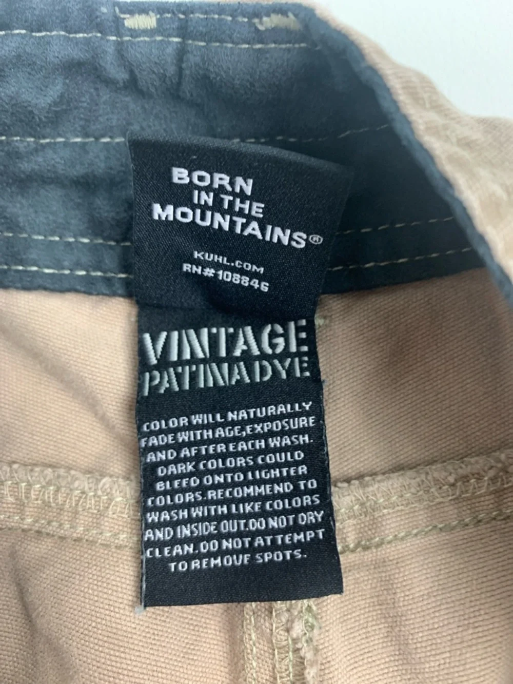 Kuhl Kanvus Jean Brown Pants Mens 34 stretch Born in the mountains Tapered